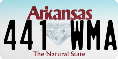 AR license plate 441WMA