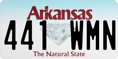 AR license plate 441WMN