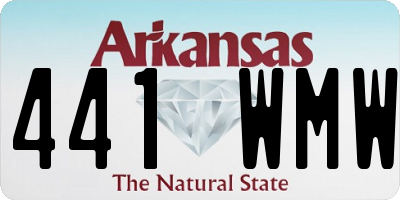 AR license plate 441WMW
