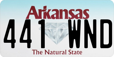 AR license plate 441WND