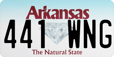 AR license plate 441WNG
