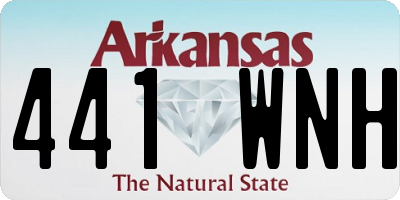 AR license plate 441WNH