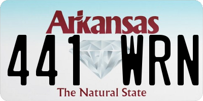AR license plate 441WRN