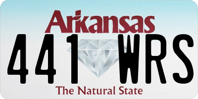 AR license plate 441WRS