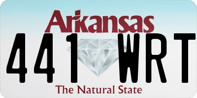 AR license plate 441WRT