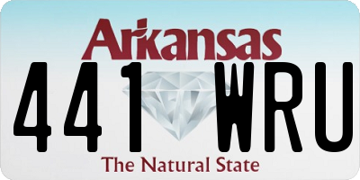 AR license plate 441WRU