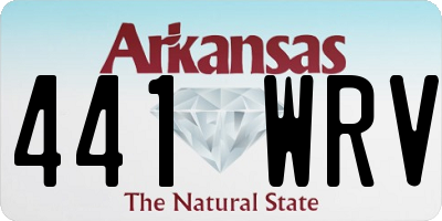 AR license plate 441WRV