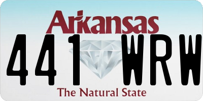 AR license plate 441WRW