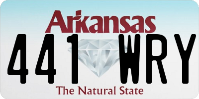 AR license plate 441WRY
