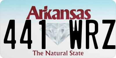 AR license plate 441WRZ