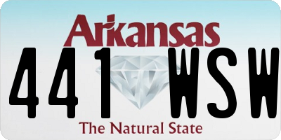AR license plate 441WSW