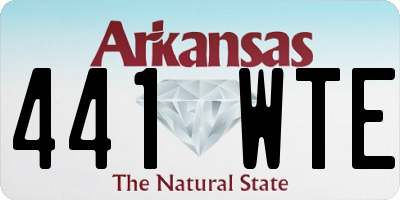 AR license plate 441WTE