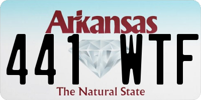 AR license plate 441WTF