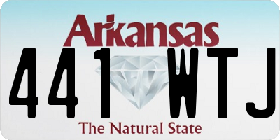 AR license plate 441WTJ