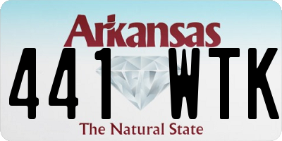 AR license plate 441WTK