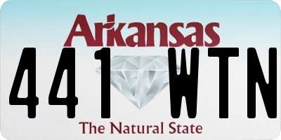 AR license plate 441WTN