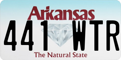 AR license plate 441WTR