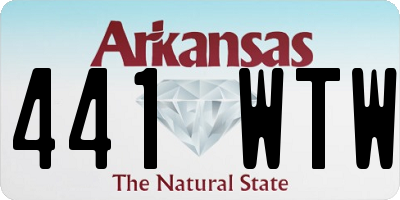 AR license plate 441WTW