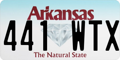 AR license plate 441WTX