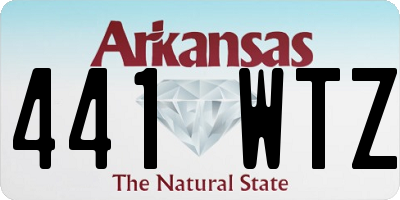 AR license plate 441WTZ