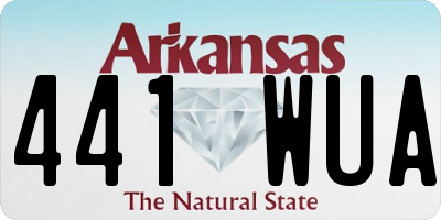 AR license plate 441WUA