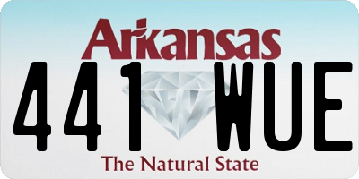 AR license plate 441WUE
