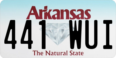 AR license plate 441WUI