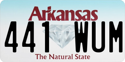 AR license plate 441WUM