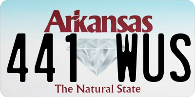 AR license plate 441WUS