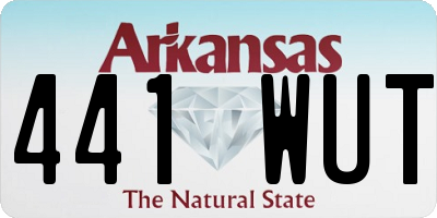 AR license plate 441WUT