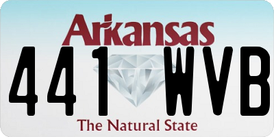 AR license plate 441WVB