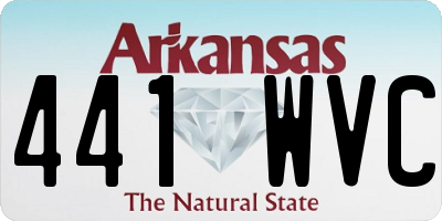 AR license plate 441WVC