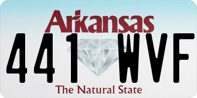 AR license plate 441WVF