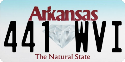 AR license plate 441WVI