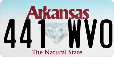 AR license plate 441WVO