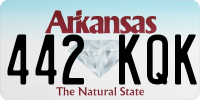AR license plate 442KQK