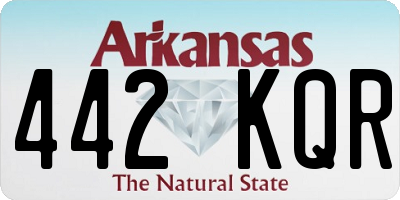 AR license plate 442KQR