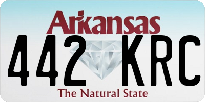 AR license plate 442KRC