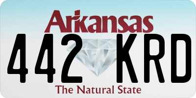 AR license plate 442KRD