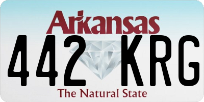 AR license plate 442KRG