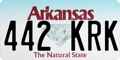 AR license plate 442KRK