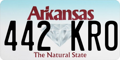 AR license plate 442KRO