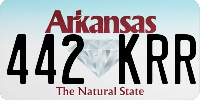 AR license plate 442KRR
