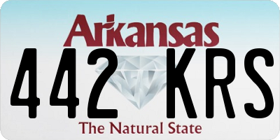 AR license plate 442KRS