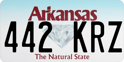 AR license plate 442KRZ