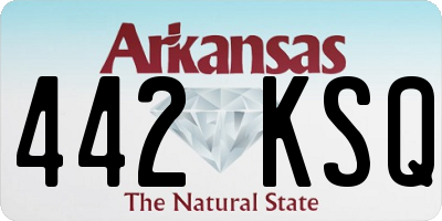 AR license plate 442KSQ