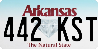 AR license plate 442KST