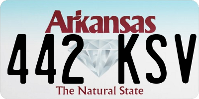 AR license plate 442KSV