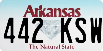 AR license plate 442KSW