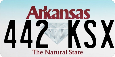 AR license plate 442KSX